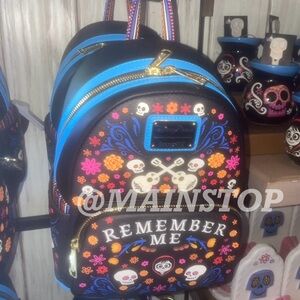 Disney Parks Pixar Coco Remember Me Miguel Loungefly Mini Backpack Disneyland